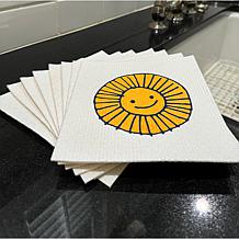 "As Is" Happy Place Reusable Dish Cloths - 8-pack