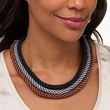 "As Is" Heidi Daus Elegant Essential Crystal-Accented Necklace 3pc Set