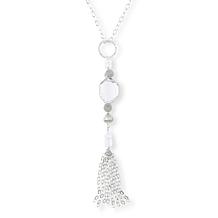 "As Is" Herkimer Mines "Diamond" Quartz Silvertone Dangle Necklace