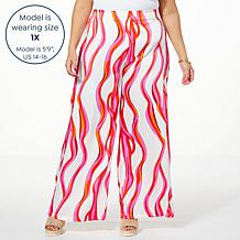 "As Is" HFR x Megan Renee Hammered Satin Palazzo Pant