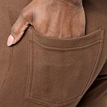 "As Is" Hue Brushed Knit Pull-On Bootcut Pant