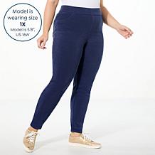 "As Is" HUE Butter Twill Pull-On Legging