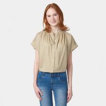 "As Is" HUE Button-Front Tunic