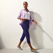 "As Is" HUE Everyday Stretch Knit Pull-On Capri Pant