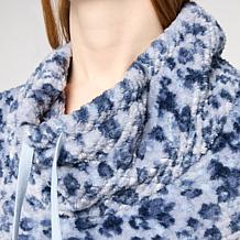 "As Is" HUE Plush & Cozy Cowl Neck Lounger