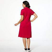 "As Is" HUE Short Sleeve Popover Dress