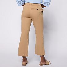 "As Is" HUE Stretch Chino Flared Leg Skimmer Pant