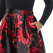 "As Is" IMAN Global Chic Printed Woven Ballroom Skirt
