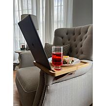 "As Is" Improvements Bamboo Sofa Arm Tray/Table - Set of 2