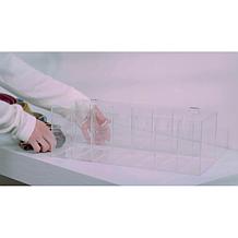"As Is" Improvements Clear Acrylic Storage Box with Compartments
