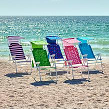 "As Is" Improvements Tall 4-Position Beach Chair with Accessories