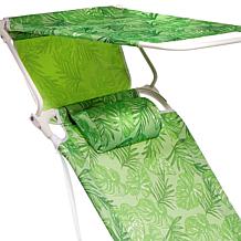 "As Is" Improvements Tall 4-Position Beach Chair with Accessories