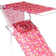 "As Is" Improvements Tall 4-Position Beach Chair with Accessories