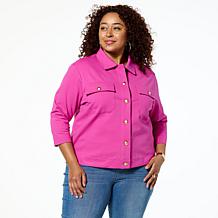 "As Is" Jaclyn Smith Ponte Knit Jacket