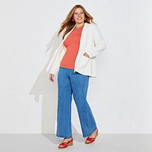 "As Is" Jaclyn Smith Sweater Knit Blazer