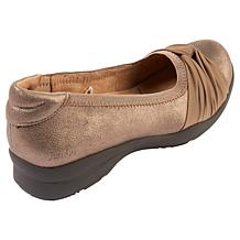 "As Is" Jambu Tara Metallic Leather Ballet Flat