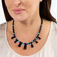 "As Is" Jay King Gallery Collection Multigemstone Reversible Necklace