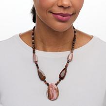 "As Is" Jay King Gobi Desert Petrified Wood 18" Necklace