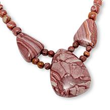 "As Is" Jay King Mochazin Swirl Quartzite 18" Necklace