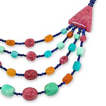 "As Is" Jay King Multigemstone Layered Drape 18" Necklace