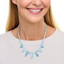 "As Is" Jay King Sterling Silver Aquamarine Necklace