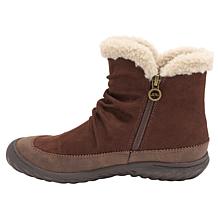 "As Is" JBU Briar Ankle Boot with Faux Shearling Fur Detail
