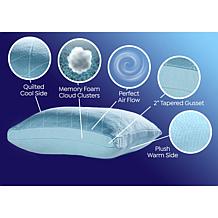 "As Is" Joy CleanBoss 5-Star Hotel Memory Cloud Set of 2 Pillows