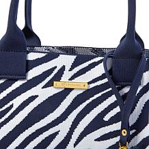 "As Is" Joy CleanBoss World Traveler Knit Chic Tote & Wristlet Set