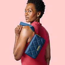 "As Is" Joy Luxe Leather Best Gift Ever Double Wallet With Wrist Strap