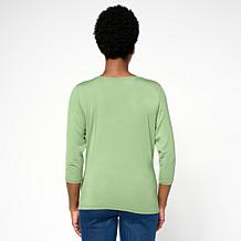 "As Is" Joy Performance Comfortable & Classy V-Neck Top