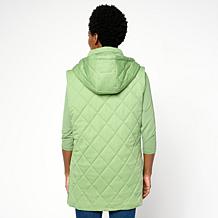 "As Is" Joy Performance Luxe All-Weather Puffer Vest with Removable...