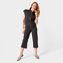 "As Is" Joy Performance Luxe Buttersoft Buy One, Get One Wide Leg C...