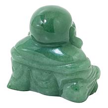 "As Is" KALIFANO 2.5" Carved Gemstone Laughing Buddha