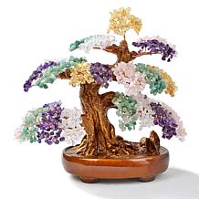 "As Is" KALIFANO Gemstone Bonsai Tree of Life Sculpture