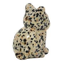 "As Is" KALIFANO Gemstone Cat Carving