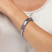 "As Is" KALIFANO Hematite Stretch Bracelet