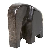 "As Is" KALIFANO Indonesian Petrified Wood Elephant Carving