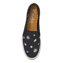 "As Is" Keds® Triple Decker Embroidered Daisy Canvas Platform Sneaker