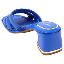 "As Is" Kenneth Cole New York Harper Leather Block Heel Sandal