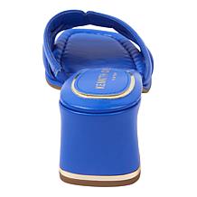 "As Is" Kenneth Cole New York Harper Leather Block Heel Sandal