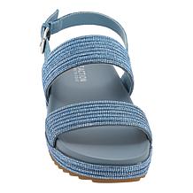 "As Is" Kenneth Cole Reaction Debra Crystal-Accented Slip-On Sandal