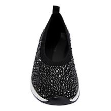 "As Is" Kenneth Cole Reaction Evaline Stretch Knit Jeweled Ballet Flat