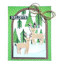 "As Is" Kingston Crafts 5" x 7" Holiday Background Stamps - Set of 6