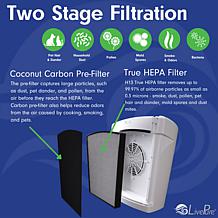 "As Is" LivePure Bali Multi-Room HEPA Air Purifier w/Air Quality Se...
