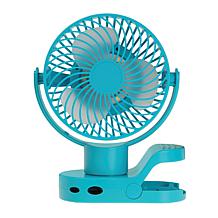 "As Is" Living Glow Fan Rechargeable Power Bank with LED Light