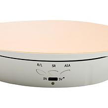 "As Is" Living Glow Motorized Rotating Mirror Display Stand