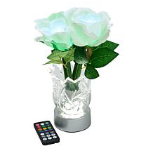 "As Is" Living Glow Rechargeable LED Color Changing Flower Light - ...