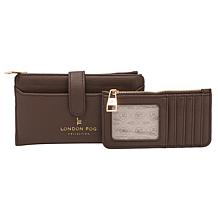 "As Is" London Fog 2-in-1 Everyday Pebble Wallet