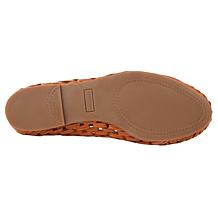 "As Is" Lucky Brand Mogeni Leather Woven Ballet Flat