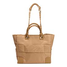"As Is" Marcy McKenna Luxe Resort Tote Bag with Removeable Chain Li...